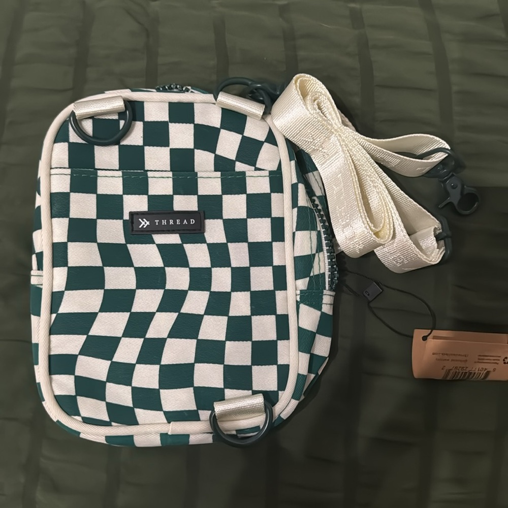 Thread Crossbody Checkered Bag - image 2